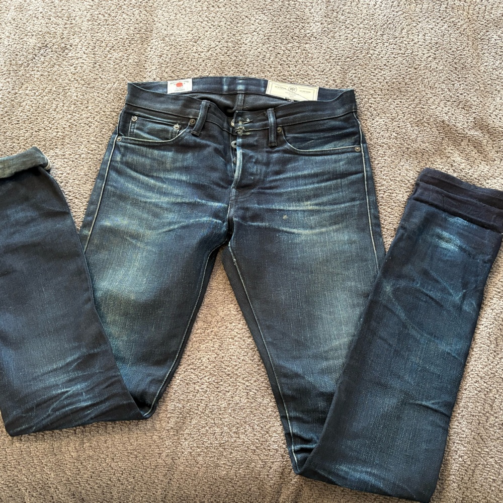 Rogue Territory Blue Slim Straight Jeans